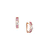 EARRINGS PINK GOLD 750 & PRECIOUS STONES - 101161