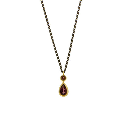 NECKLACE  GOLD 585 & SEMIPRECIOUS STONES - 101368