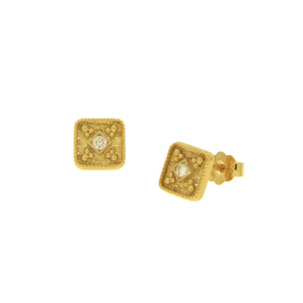 EARRINGS  GOLD 585 & PRECIOUS STONES - 101459
