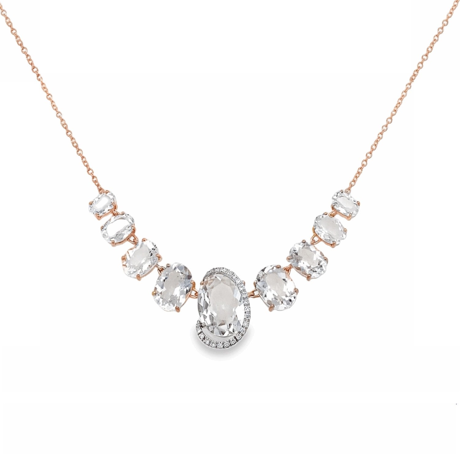 NECKLACE  GOLD 750 & PRECIOUS STONES - 101629 - Availability: Up to 2 month