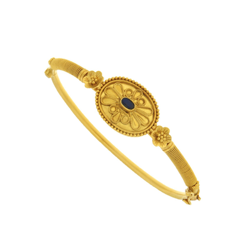 BRACELET  GOLD 916 & PRECIOUS STONES - 101671 - Availability: Immediately