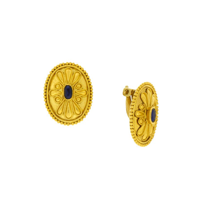 EARRINGS  GOLD 916 & PRECIOUS STONES - 101672 - Availability: Immediately