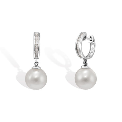EARRINGS WHITE GOLD 750 & PRECIOUS STONES - 101753 - Availability: Up to 2 month