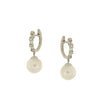 EARRINGS WHITE GOLD 750 & PEARLS - 101758 - Availability: Immediately
