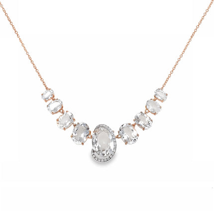 NECKLACE  GOLD 750 & PRECIOUS STONES - 101831 - Availability: Immediately