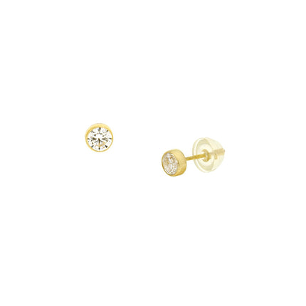 EARRINGS  GOLD 585 & C.Z. - 101858 - Availability: Immediately