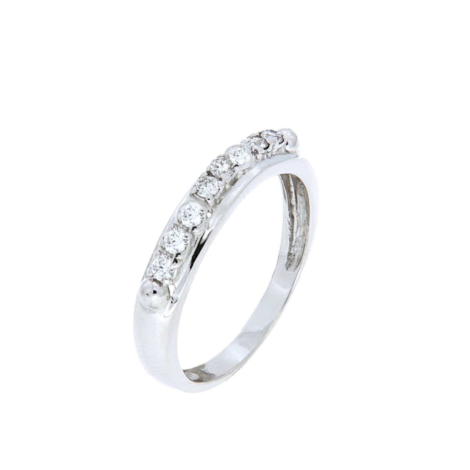 RING WHITE GOLD 750 & PRECIOUS STONES - 101868 - Availability: Immediately