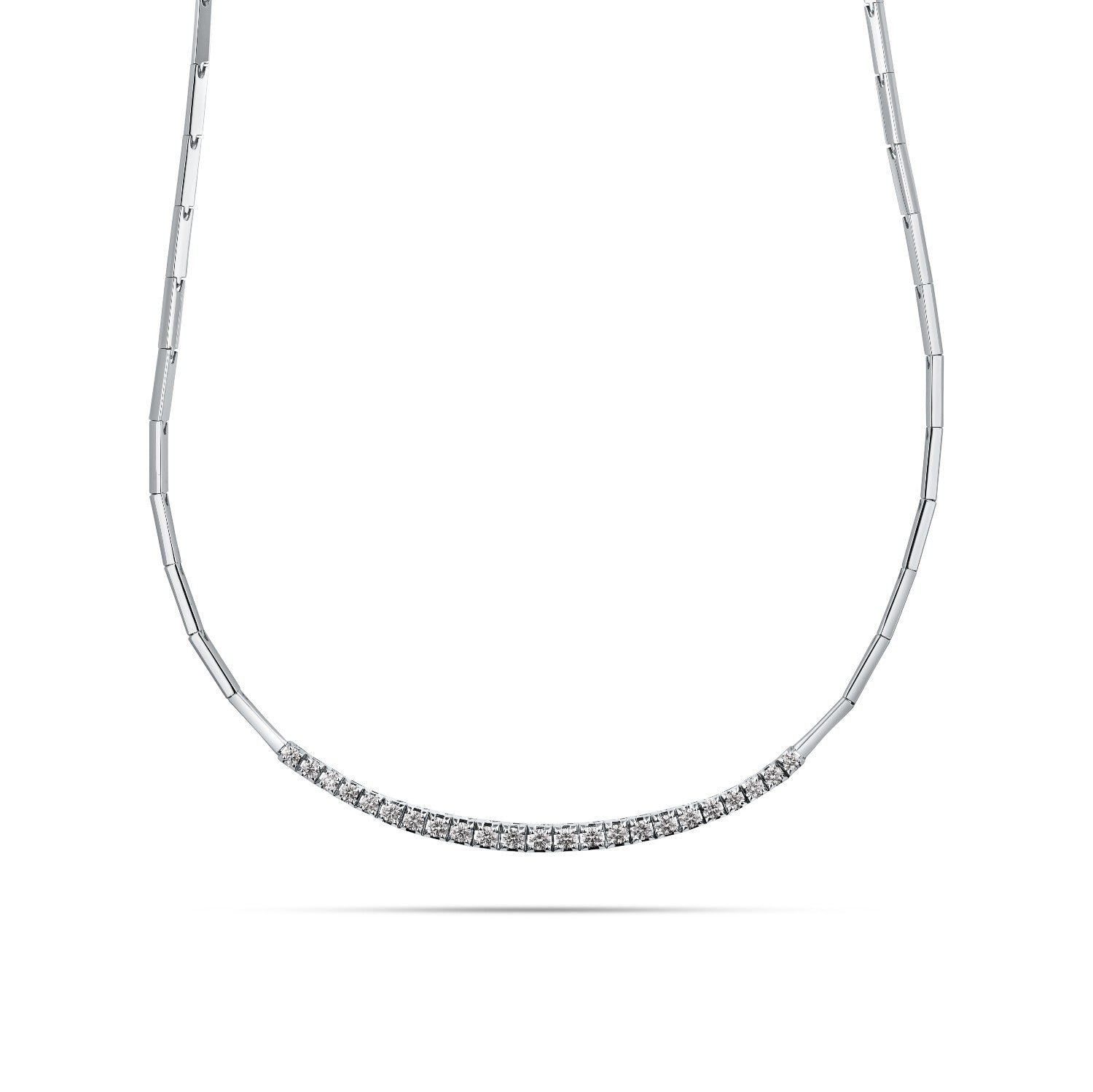 NECKLACE WHITE GOLD 750 & PRECIOUS STONES - 101870 - Availability: Immediately
