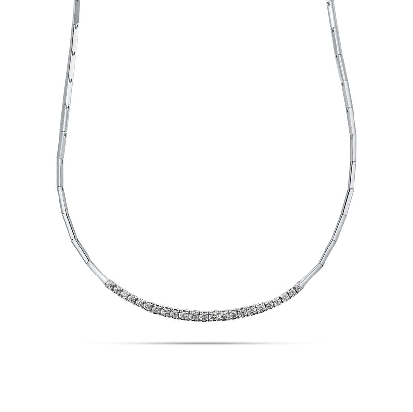 NECKLACE WHITE GOLD 750 & PRECIOUS STONES - 101870 - Availability: Immediately