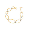 BRACELET YELLOW & WHITE SILVER 925 & C.Z. - 101914 - Availability: Immediately