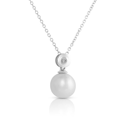 PENDANT WHITE GOLD 750 & PEARL (WITHOUT CHAIN) - 101932 - Availability: Immediately