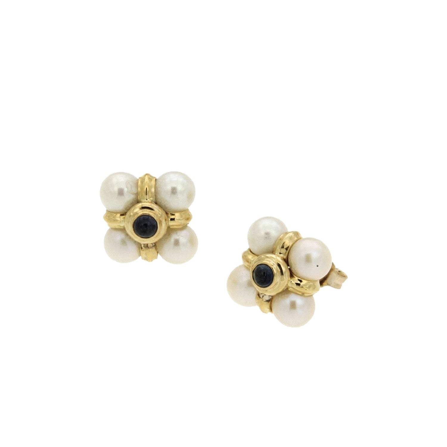 EARRINGS  GOLD 750 & PEARLS - 102006 - Availability: Immediately