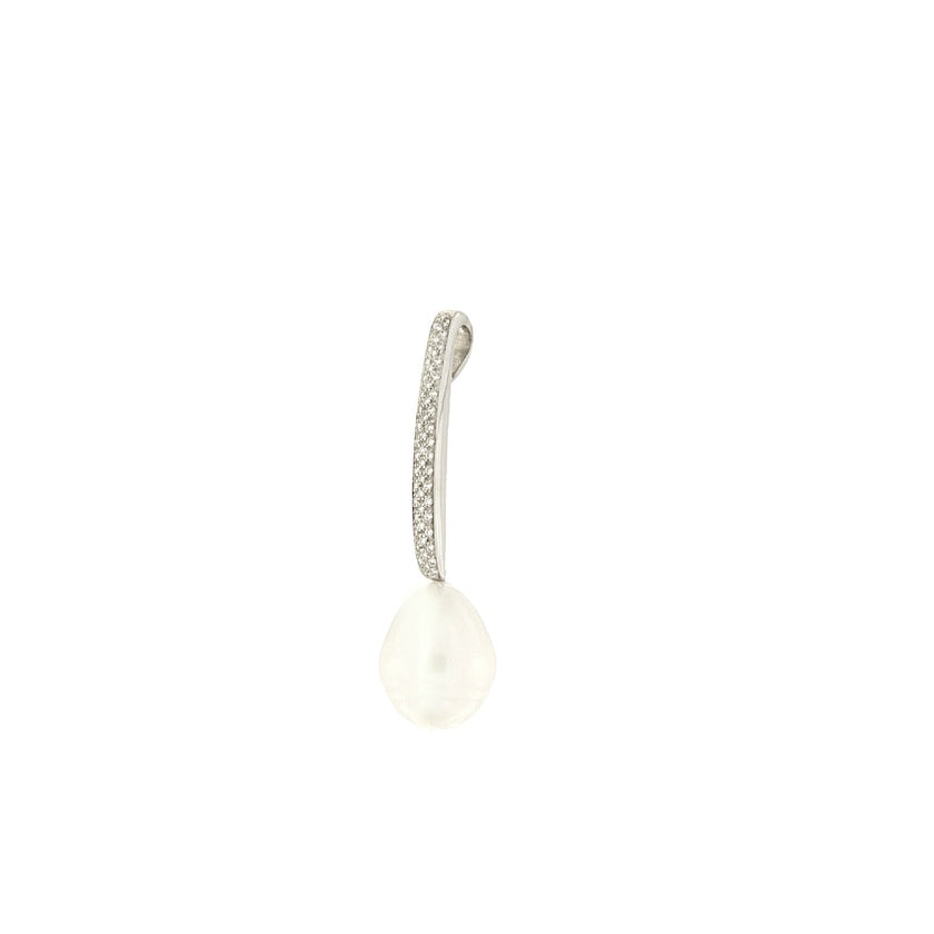 PENDANT WHITE GOLD 750 & PEARLS - 102011 - Availability: Immediately