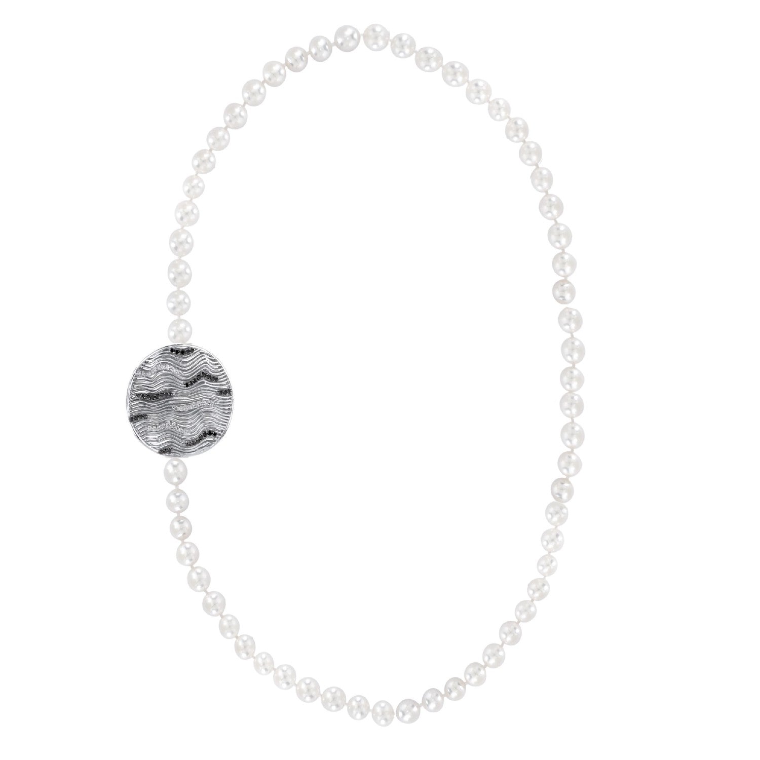 NECKLACE WHITE GOLD 750 & PRECIOUS STONES - 102027 - Availability: Immediately