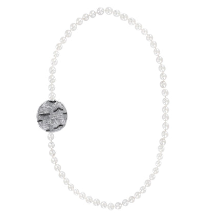 NECKLACE WHITE GOLD 750 & PRECIOUS STONES - 102027 - Availability: Immediately