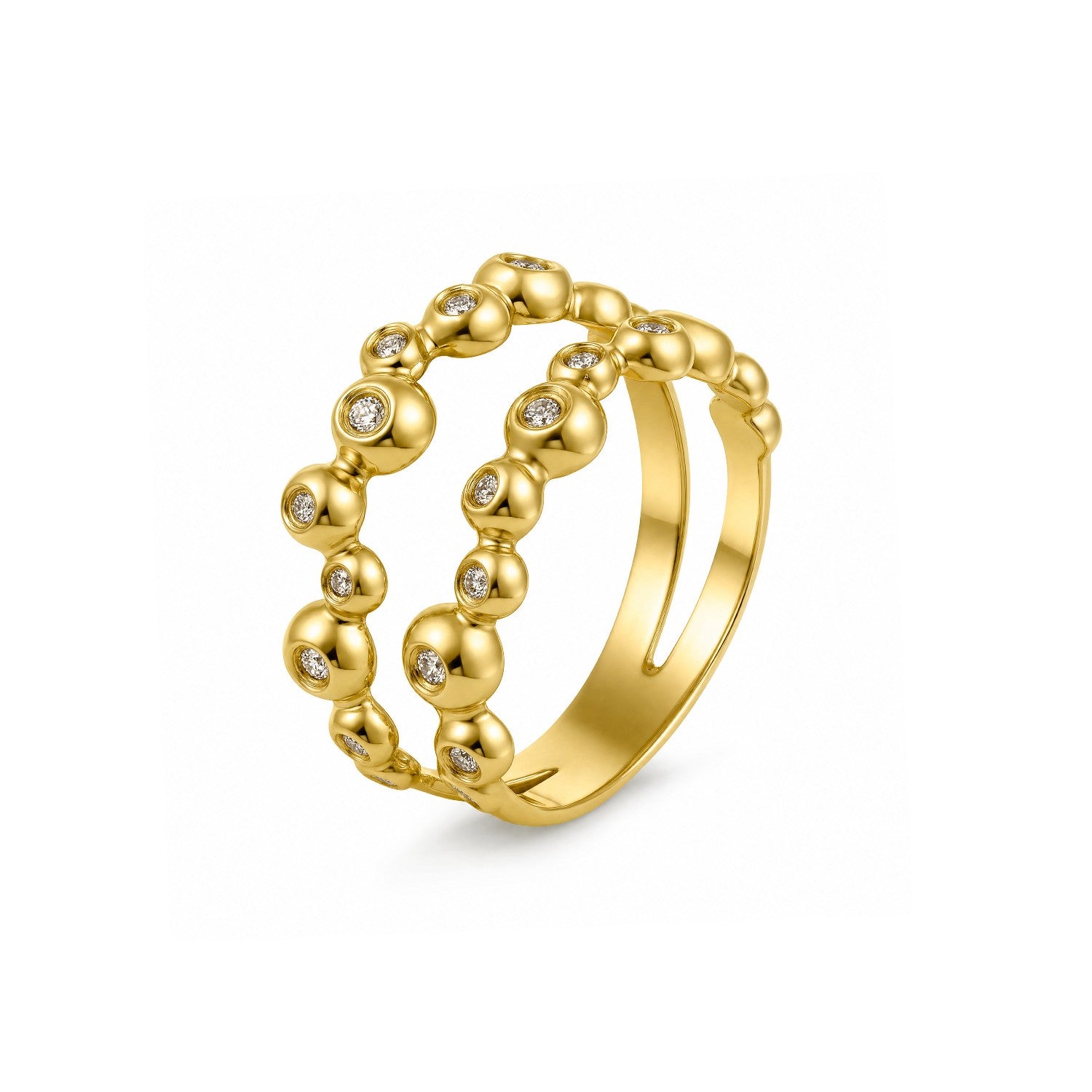 RING  GOLD 750 & PRECIOUS STONES - 102052 - Availability: Immediately