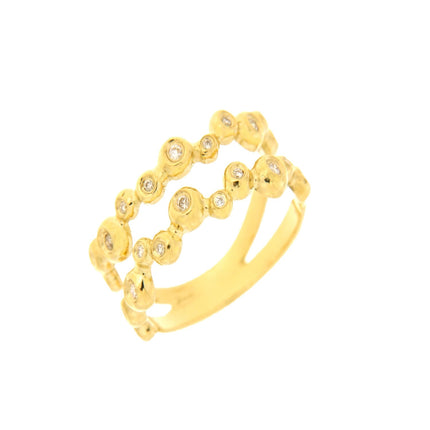 RING  GOLD 750 & PRECIOUS STONES - 102052 - Availability: Immediately