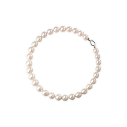 NECKLACE WHITE GOLD 585 & PEARLS - 102077 - Availability: Immediately