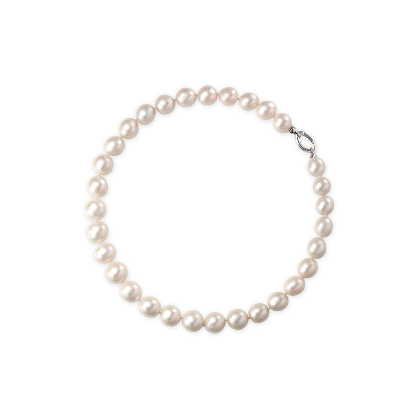 NECKLACE WHITE GOLD 585 & PEARLS - 102077 - Availability: Immediately