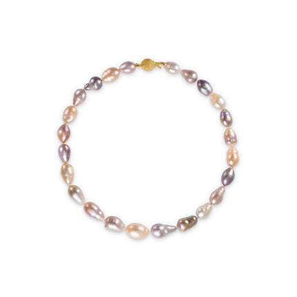 NECKLACE YELLOW SILVER 925 & PEARLS - 102080 - Availability: Immediately