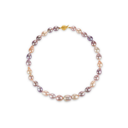 NECKLACE YELLOW SILVER 925 & PEARLS - 102082 - Availability: Immediately