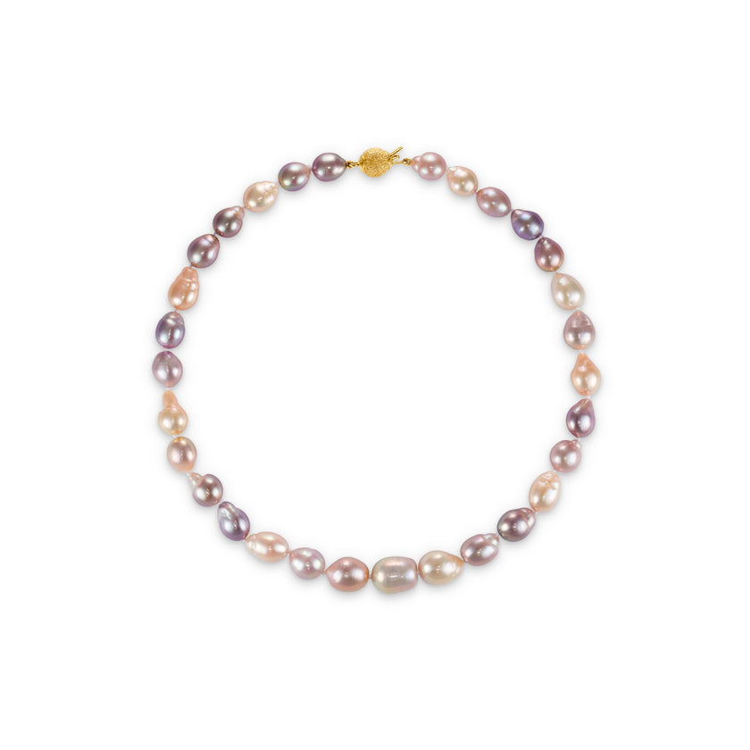 NECKLACE YELLOW SILVER 925 & PEARLS - 102082 - Availability: Immediately