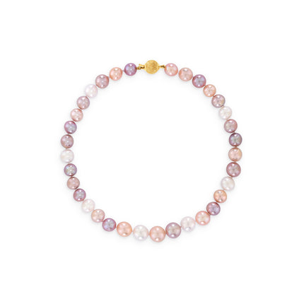 NECKLACE YELLOW SILVER 925 & PEARLS - 102084 - Availability: Immediately