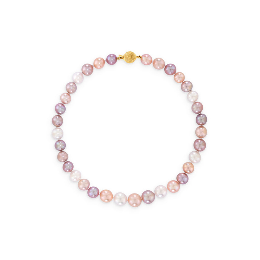 NECKLACE YELLOW SILVER 925 & PEARLS - 102084 - Availability: Immediately