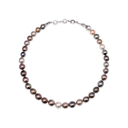 NECKLACE WHITE GOLD 750 & PEARLS - 102085 - Availability: Immediately