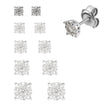 EARRINGS WHITE GOLD 750 & PRECIOUS STONES - 102092 - Availability: Immediately