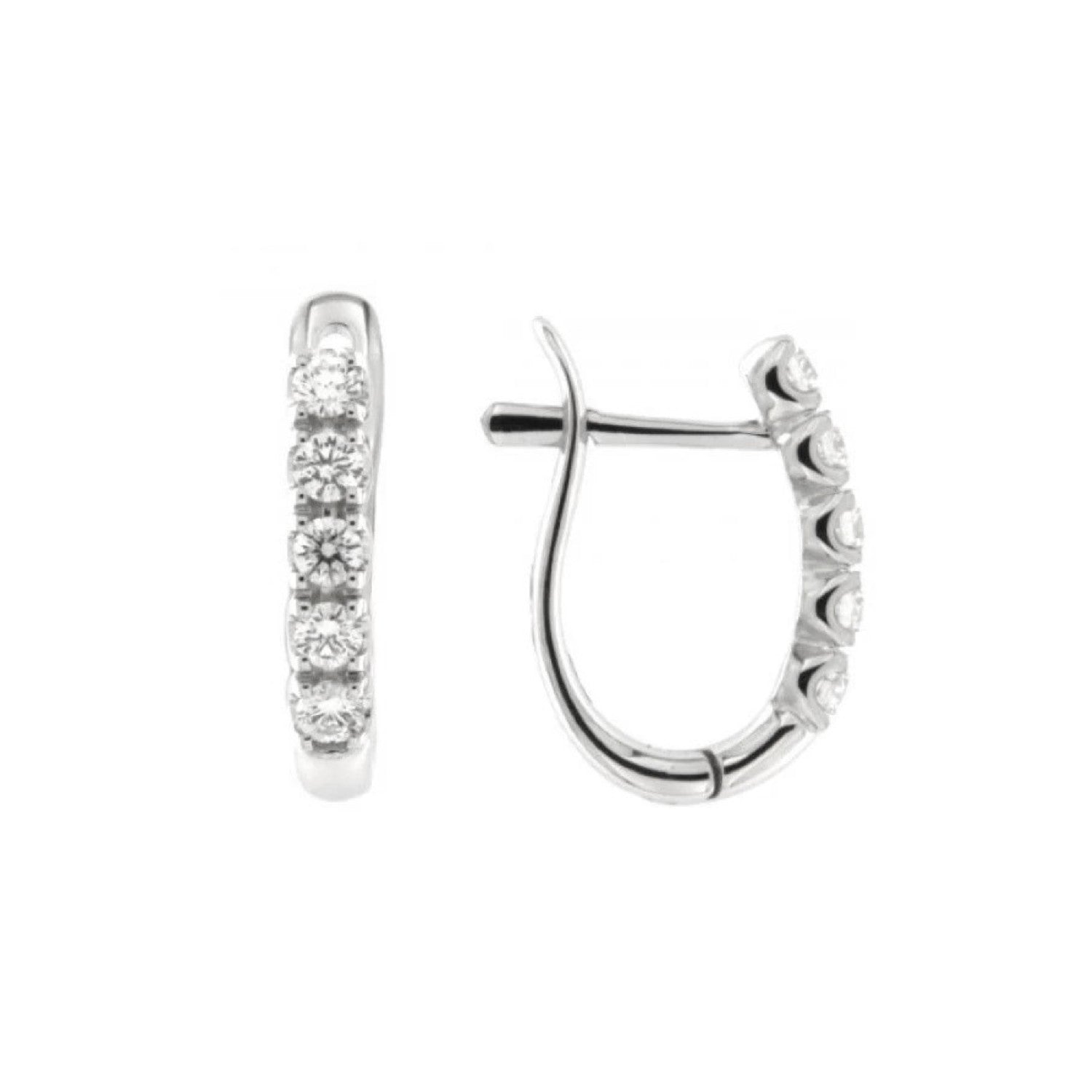 EARRINGS WHITE GOLD 750 & PRECIOUS STONES - 102104 - Availability: Immediately