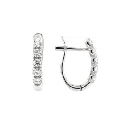 EARRINGS WHITE GOLD 750 & PRECIOUS STONES - 102104 - Availability: Immediately