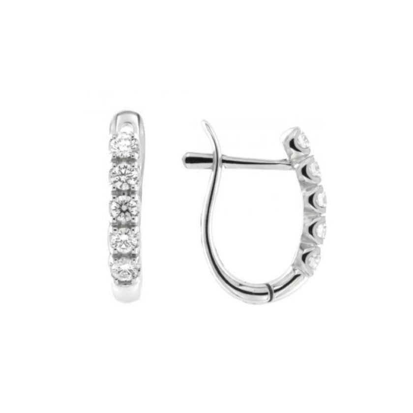 EARRINGS WHITE GOLD 750 & PRECIOUS STONES - 102104 - Availability: Immediately