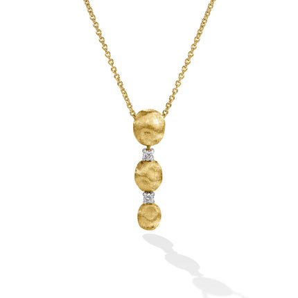 NECKLACE YELLOW & WHITE GOLD 750 & PRECIOUS STONES - 102122 - Availability: Immediately