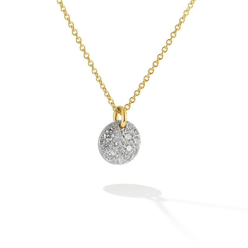 NECKLACE YELLOW & WHITE GOLD 750 & PRECIOUS STONES - 102124 - Availability: Immediately