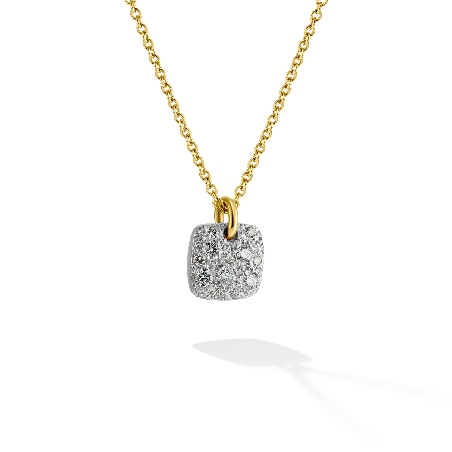 NECKLACE YELLOW & WHITE GOLD 750 & PRECIOUS STONES - 102126 - Availability: Immediately
