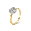 RING YELLOW & WHITE GOLD 750 & PRECIOUS STONES - 102132 - Availability: Immediately