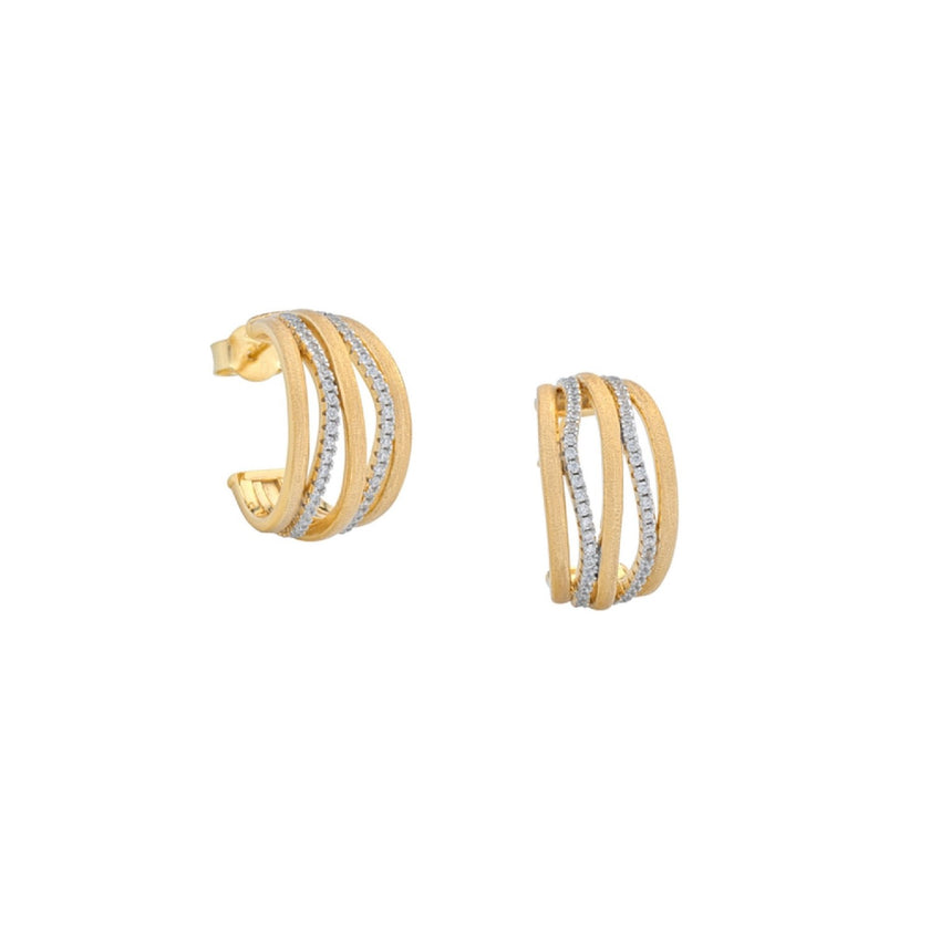 ΣΚΟΥΛΑΡΙΚΙΑ ΚΙΤΡΙΝΟ ΑΣΗΜΙ 925 & C.Z. - 102166 - Availability: Immediately