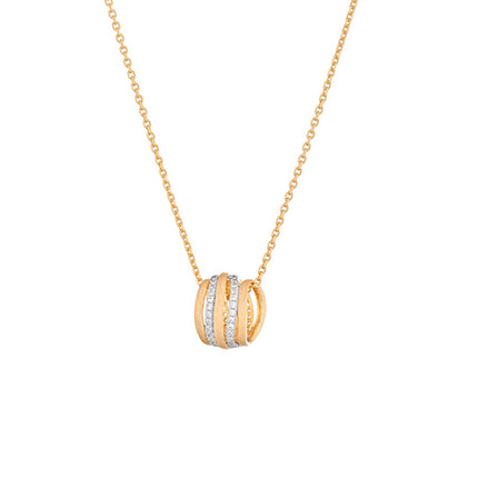 NECKLACE YELLOW SILVER 925 & C.Z. - 102168 - Availability: Immediately
