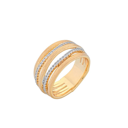 RING YELLOW SILVER 925 & C.Z. - 102170 - Availability: Immediately