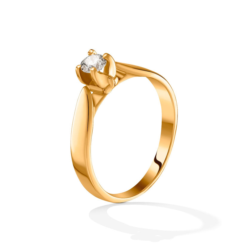 RING PINK GOLD 750 & PRECIOUS STONES - 102182 - Availability: Immediately