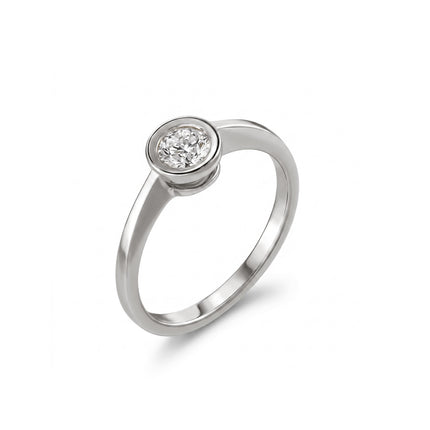 RING WHITE GOLD 750 & PRECIOUS STONES - 102207 - Availability: Immediately