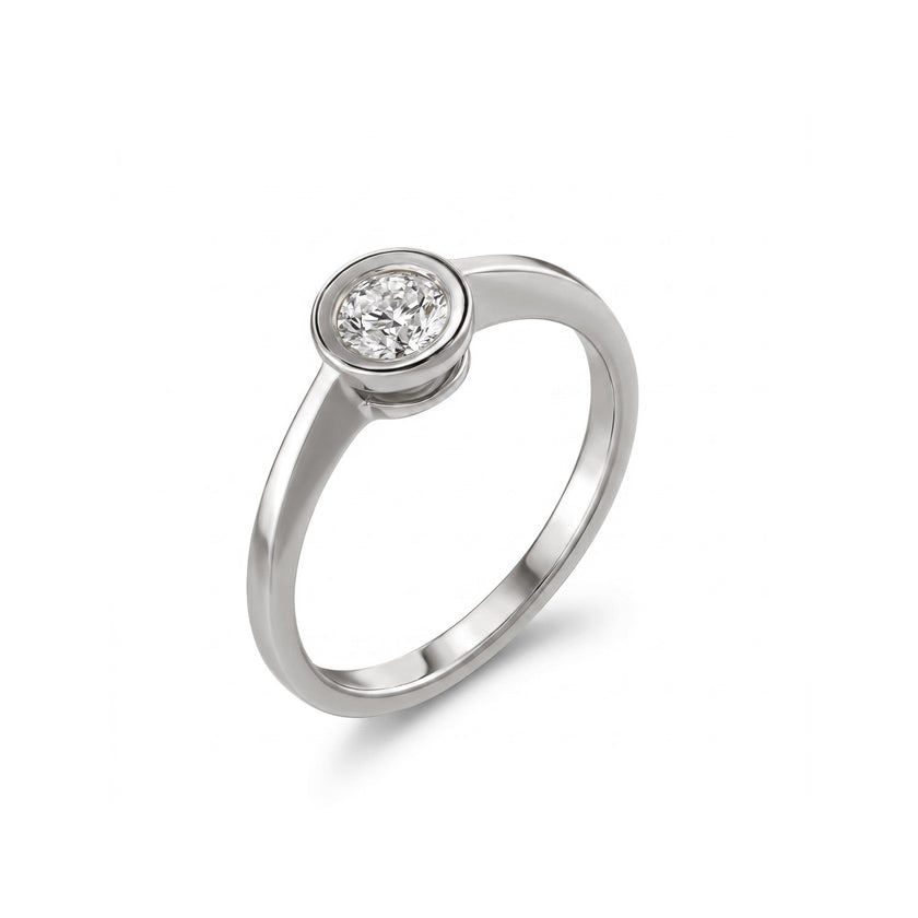 RING WHITE GOLD 750 & PRECIOUS STONES - 102207 - Availability: Immediately