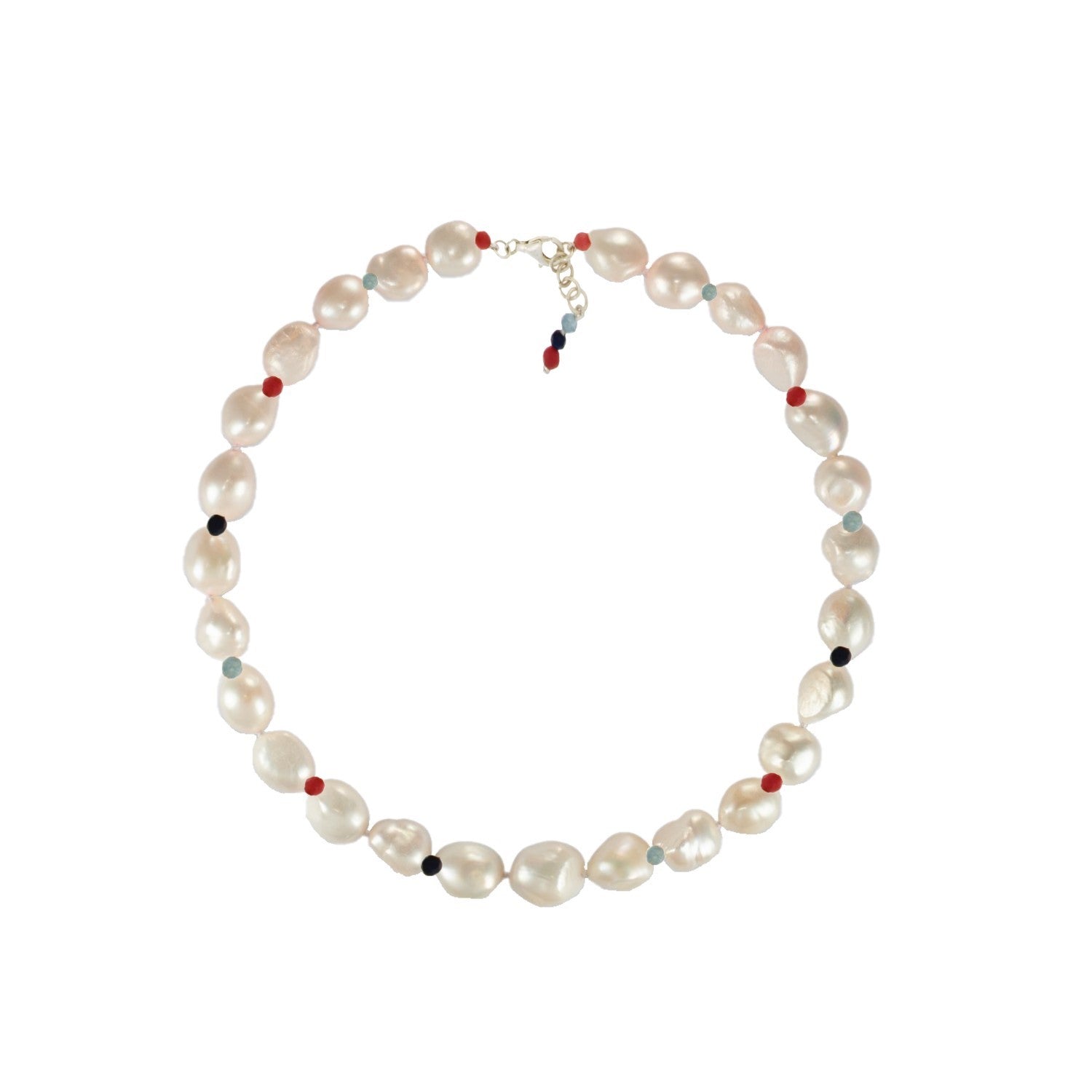NECKLACE  SILVER 925 & PEARLS - 102318 - Availability: Immediately