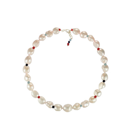 NECKLACE  SILVER 925 & PEARLS - 102318 - Availability: Immediately
