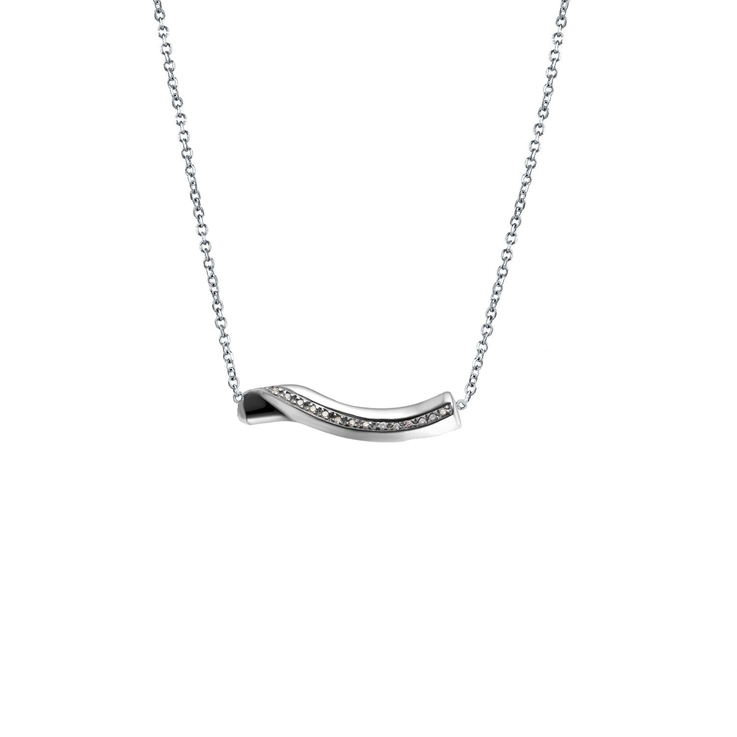 NECKLACE WHITE GOLD 750 & PRECIOUS STONES - 102372 - Availability: Immediately