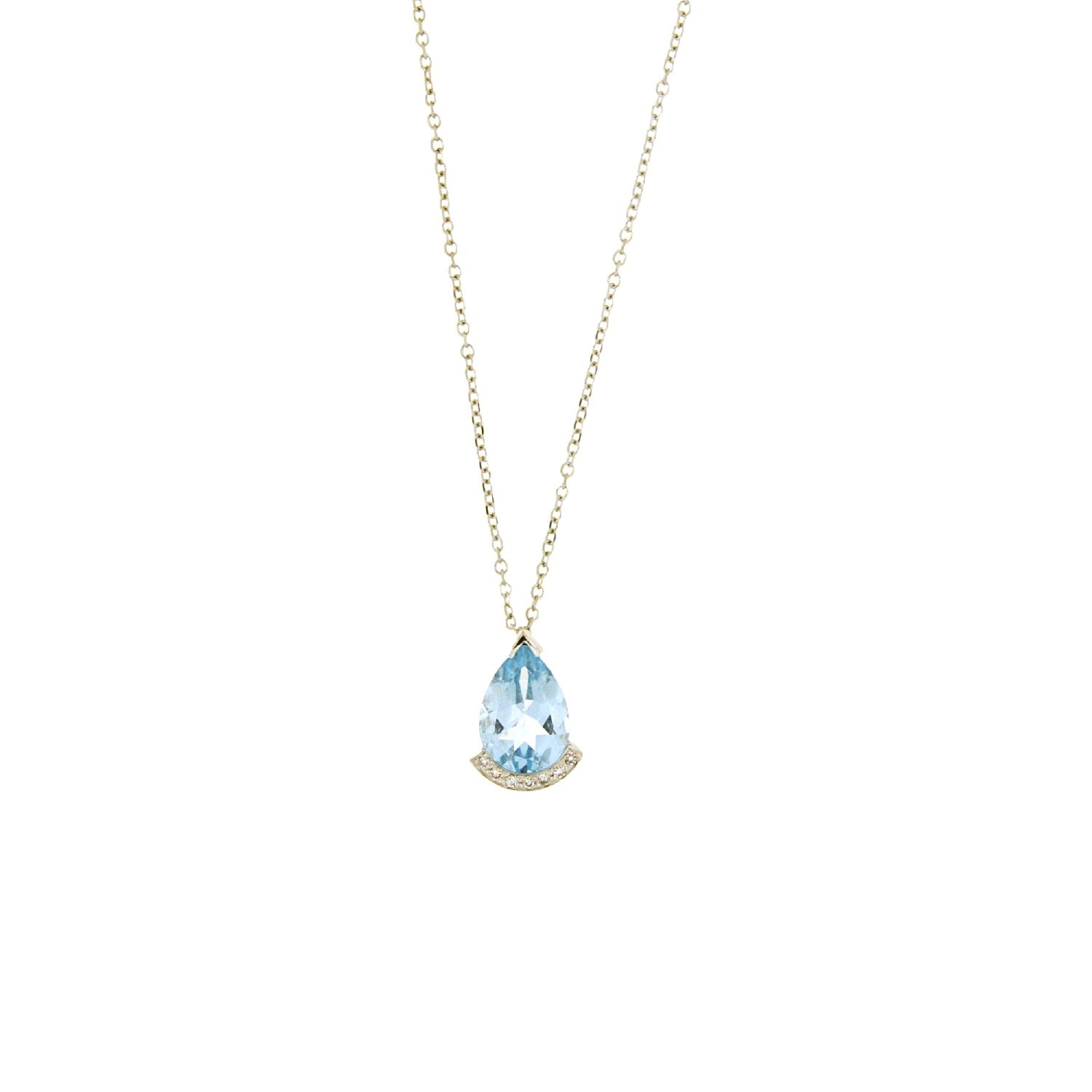 NECKLACE WHITE GOLD 750 & PRECIOUS STONES - 102415 - Availability: Immediately