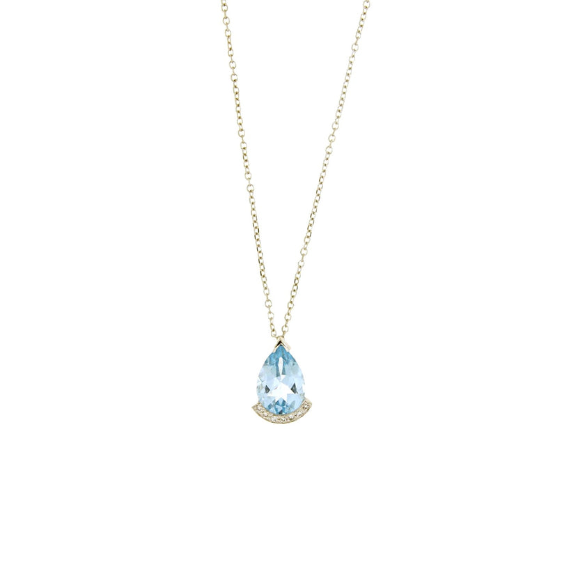 NECKLACE WHITE GOLD 750 & PRECIOUS STONES - 102415 - Availability: Immediately