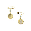 BROOCH  GOLD 585 & SYNTHETIC STONES - 102434 - Availability: Immediately