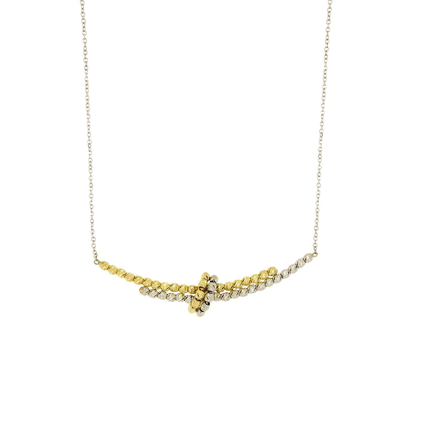 NECKLACE YELLOW & WHITE GOLD 585 - 102454 - Availability: Immediately